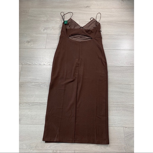 Simons Edit By Nine Irresistible Cutout Brown Bodycon Dress - Picture 5 of 11